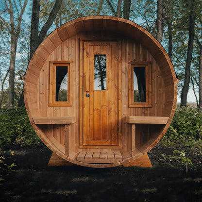 4-Person-Traditional-Outdoor-Barrel Sauna-5